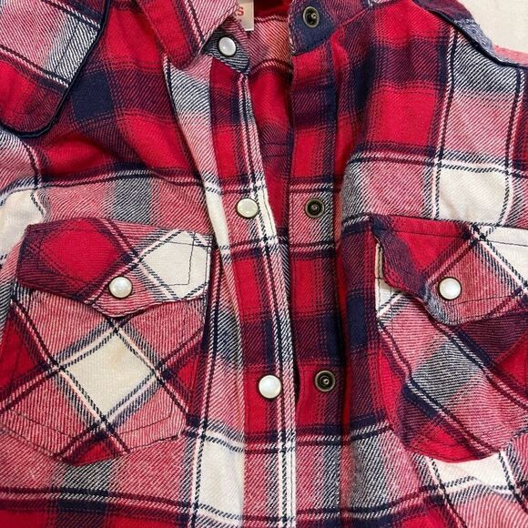 Plaid button down flannel  - Picture 5 of 7